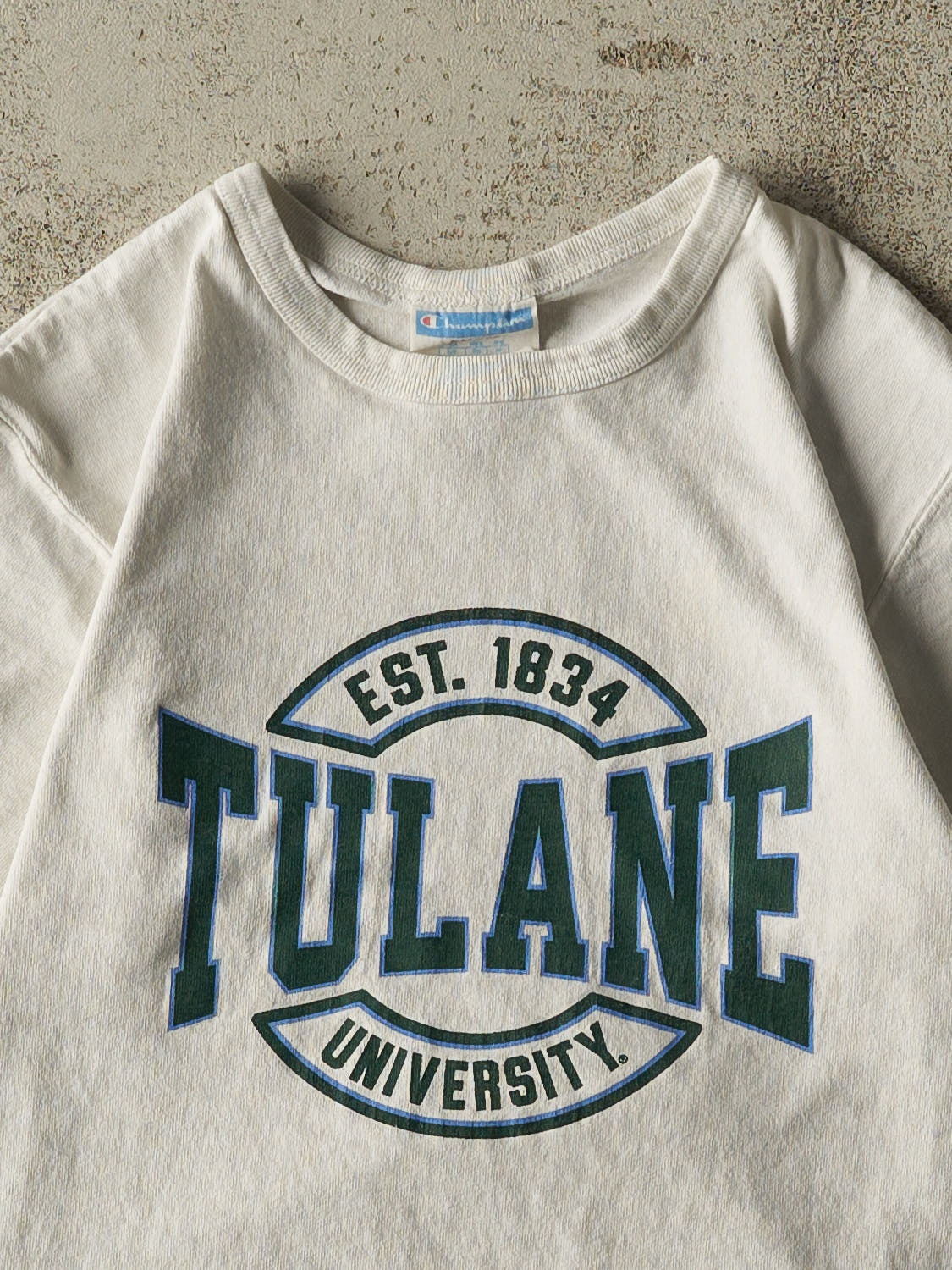 Vintage Y2K White Tulane University Tee (XS/S)