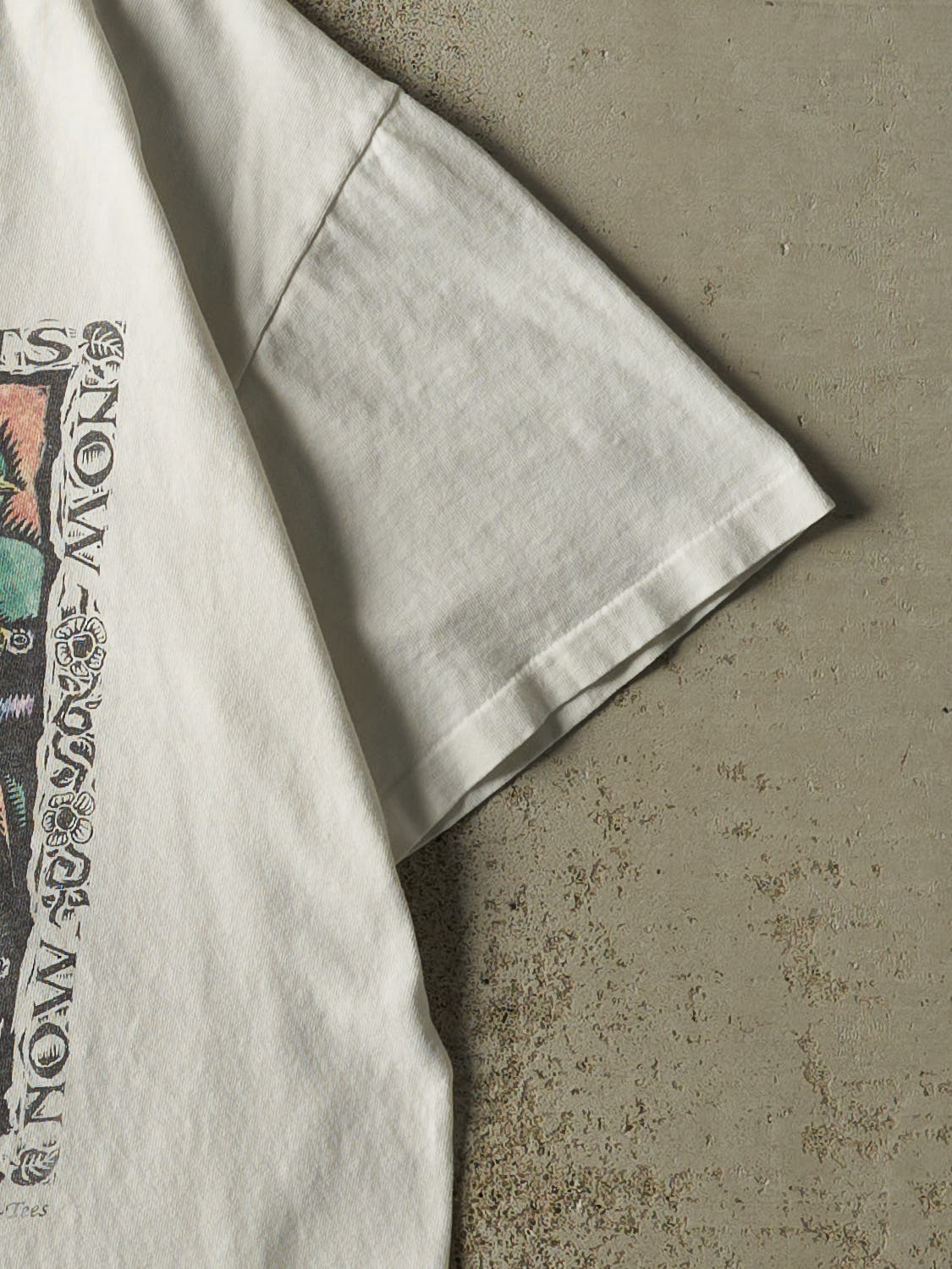 Vintage 92' White Save The Rainforests Art Single Stitch Tee (S/M)