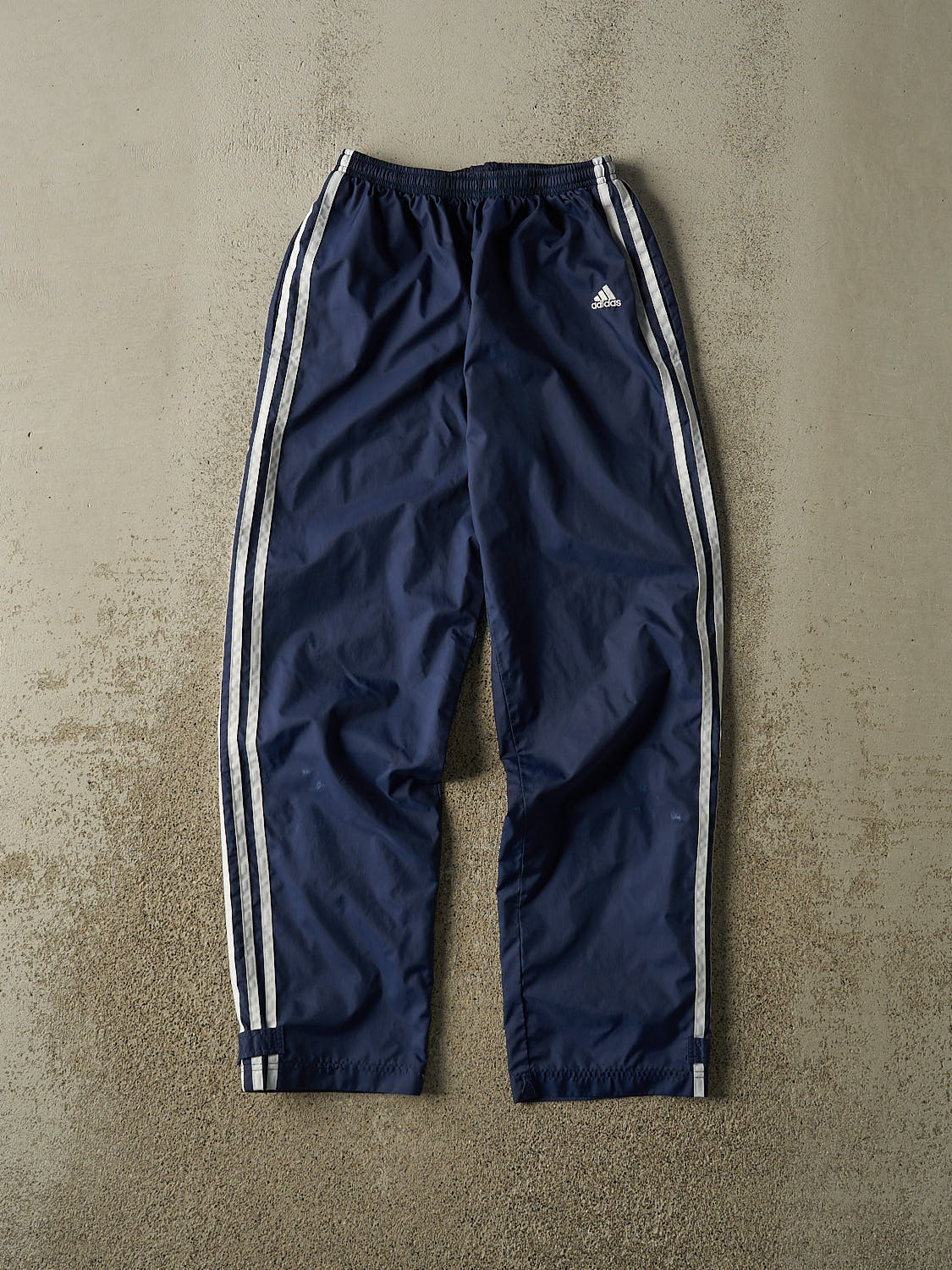 Vintage 90s Navy Blue Adidas Track Pants (26x27.5)