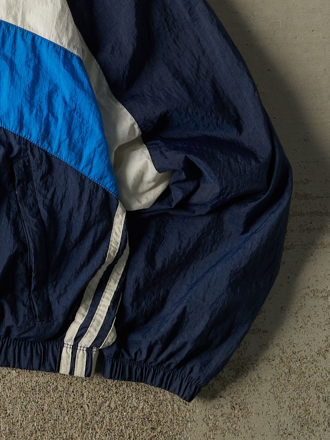 Vintage 90s Navy Blue Adidas Windbreaker Jacket (S/M)