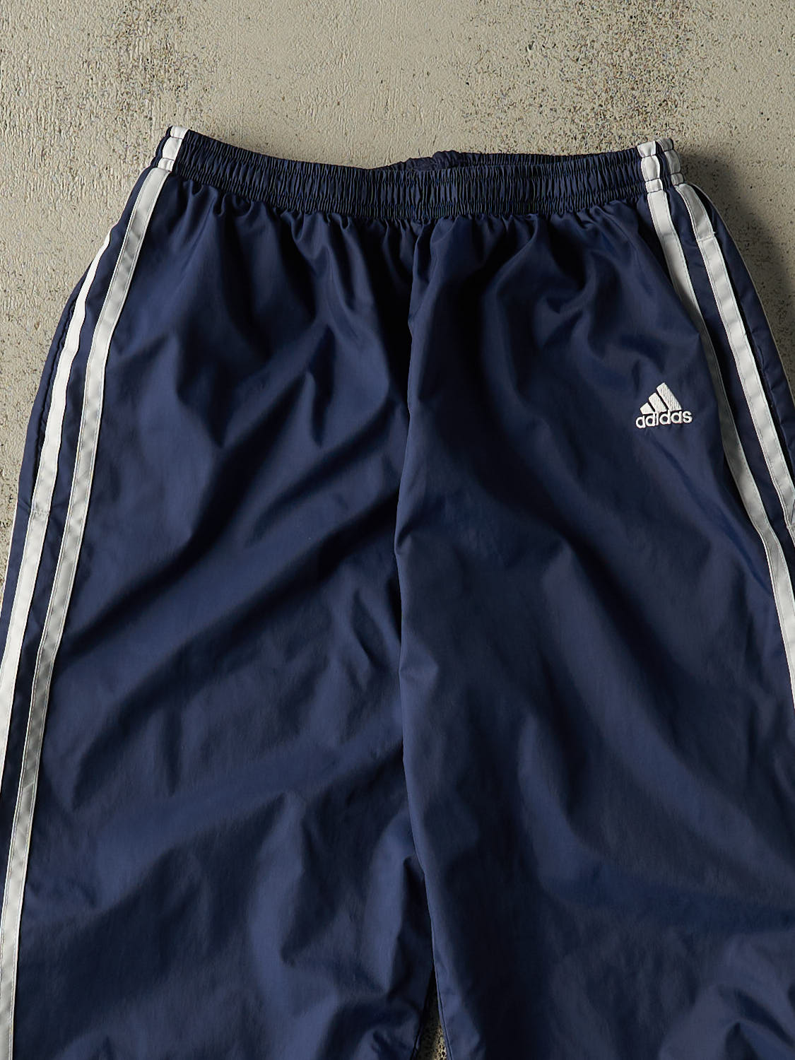 Vintage 90s Navy Blue Adidas Track Pants (26x27.5)