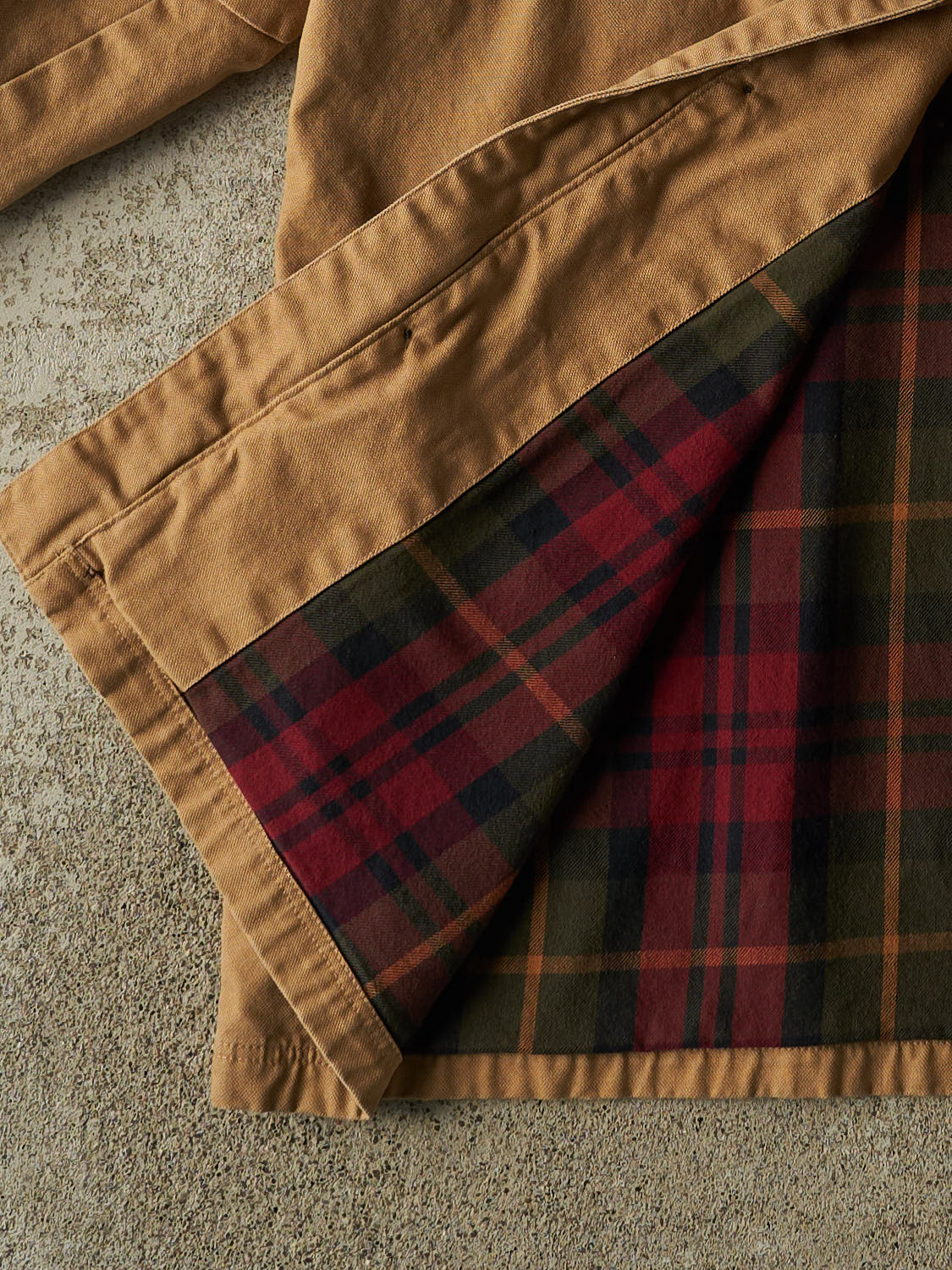 Vintage Y2K Beige Wind River Flannel Lined Chore Jacket (XXL/XXXL)