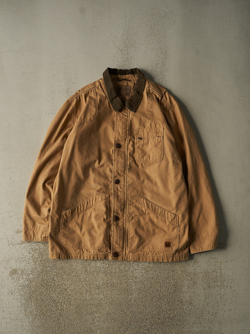 Vintage Y2K Beige Wind River Flannel Lined Chore Jacket (XXL/XXXL)