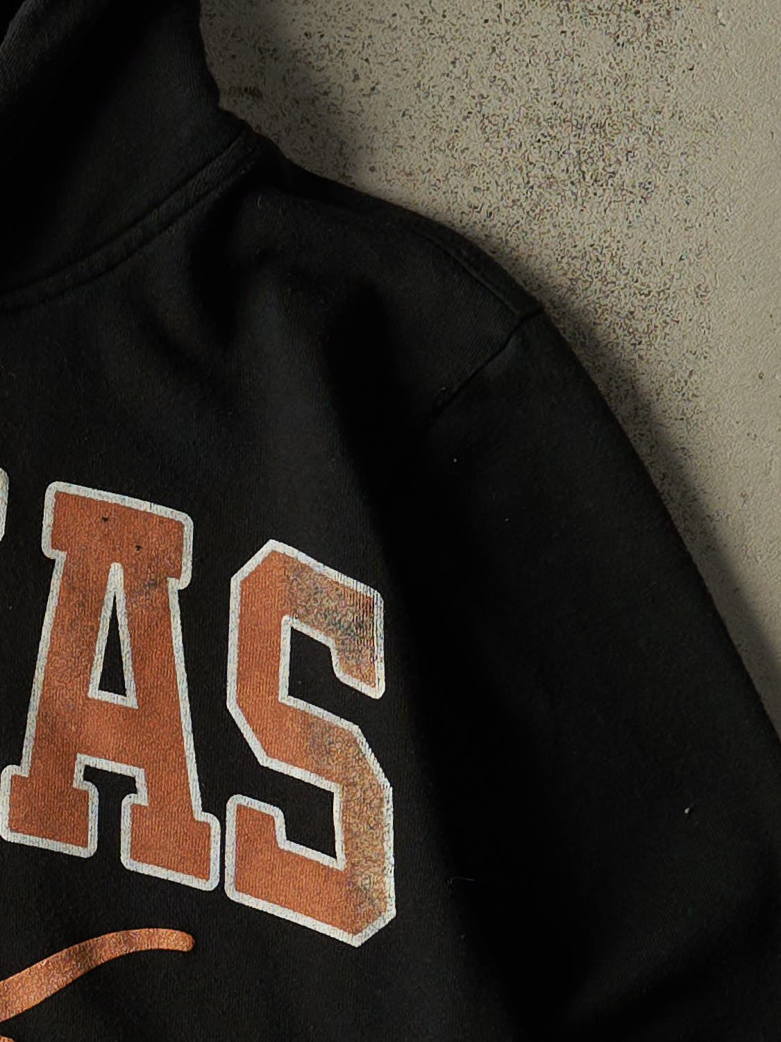 Vintage Y2K Black University of Texas Hoodie (M)