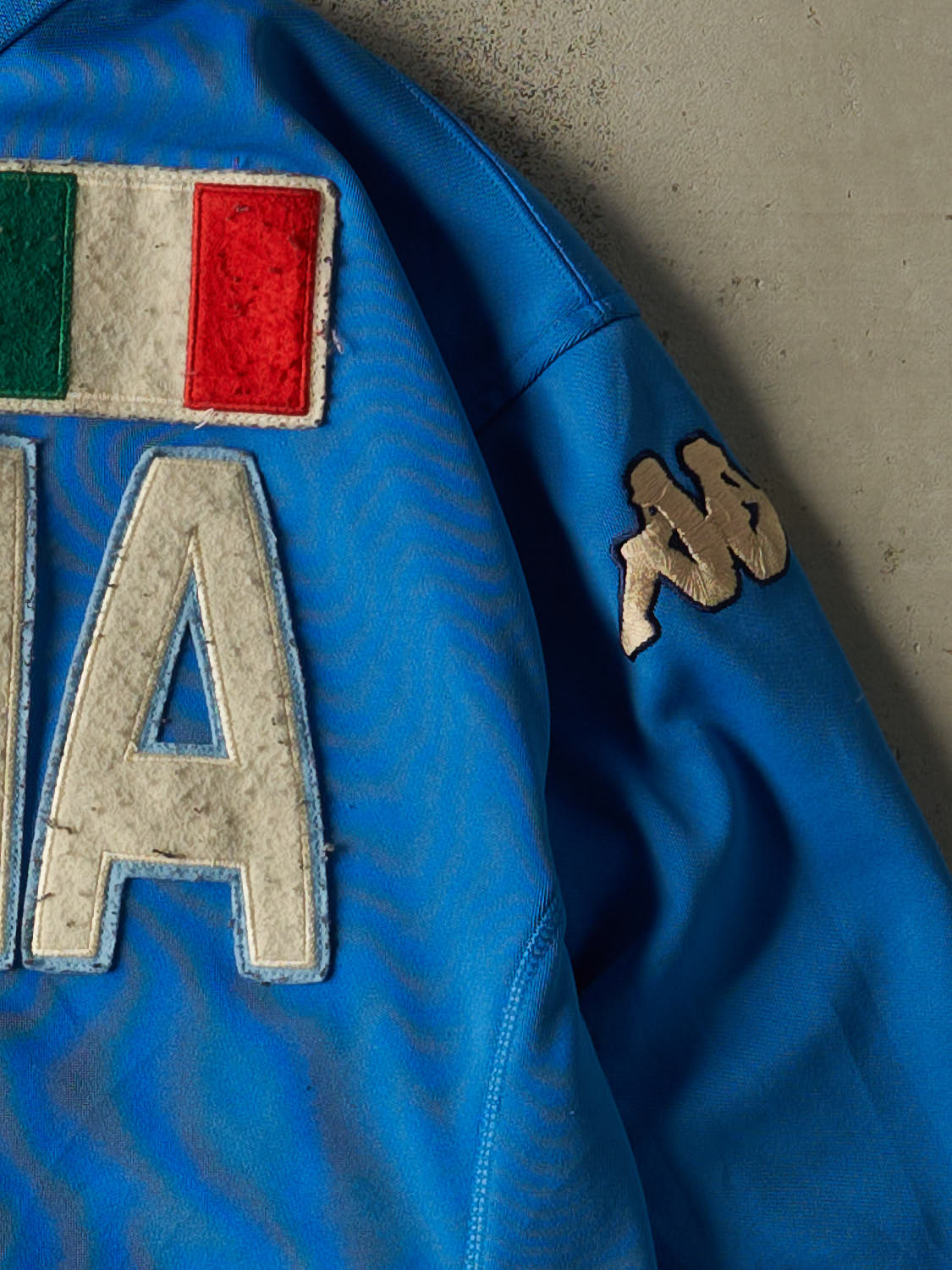 Vintage Y2K Blue Kappa Italia Embroidered Track Sweater (M/L)