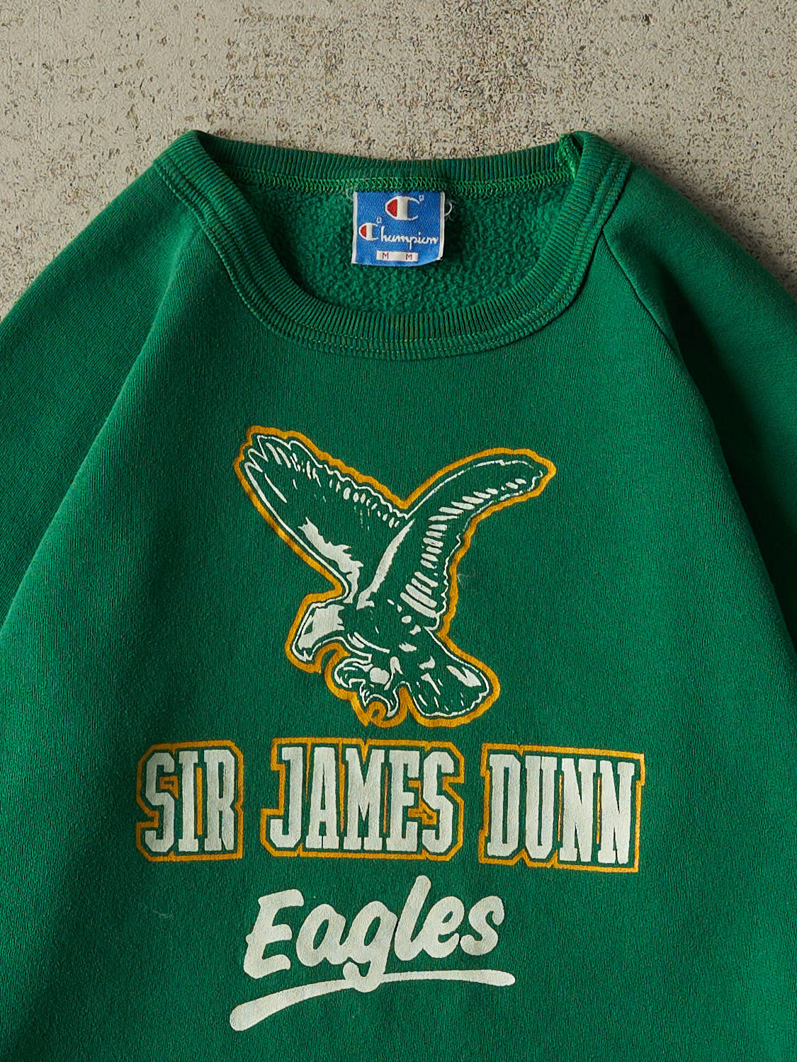 Vintage 80s Green Champion Sir James Dunn Eagles Crewneck (XS)