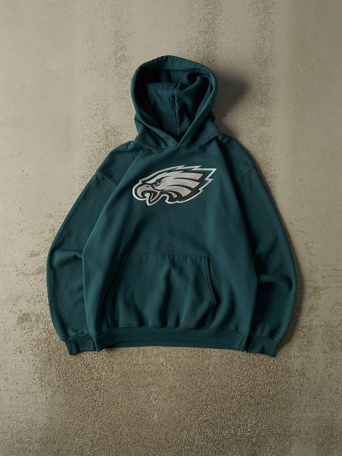 Vintage Y2K Green Philadephia Eagles Embroidered Hoodie (M/L)
