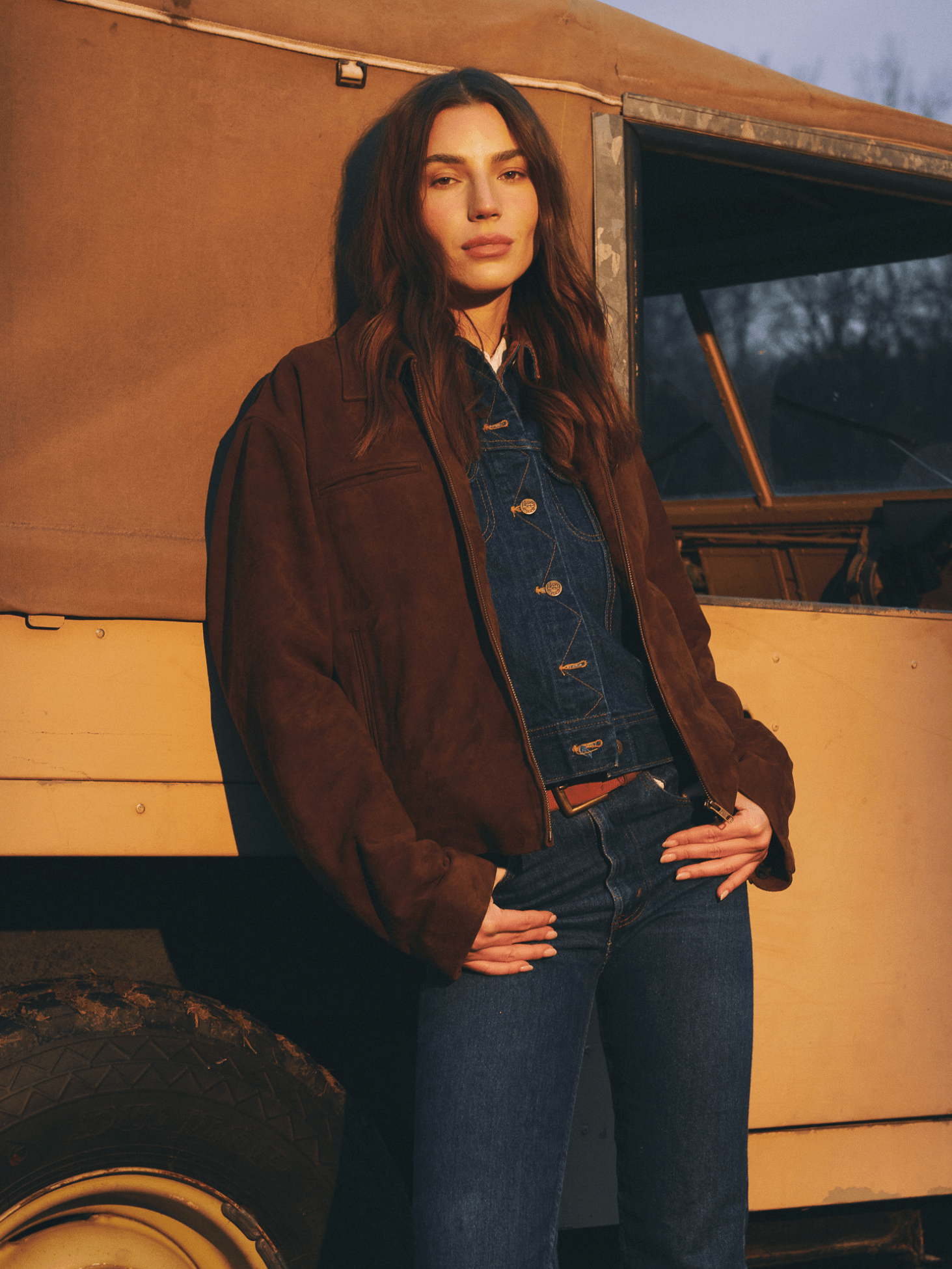 Everyday Boxy Leather Jacket - Suede – Rebalance Vintage