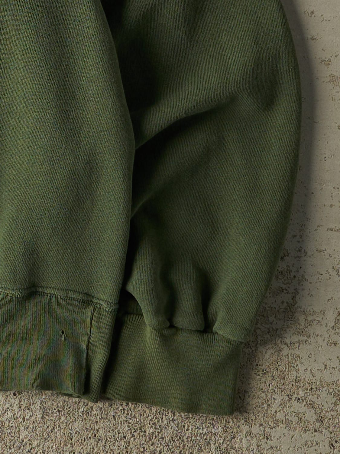 Vintage 90s Sun Faded Green Champion Michigan State University Crewneck (XS/S)
