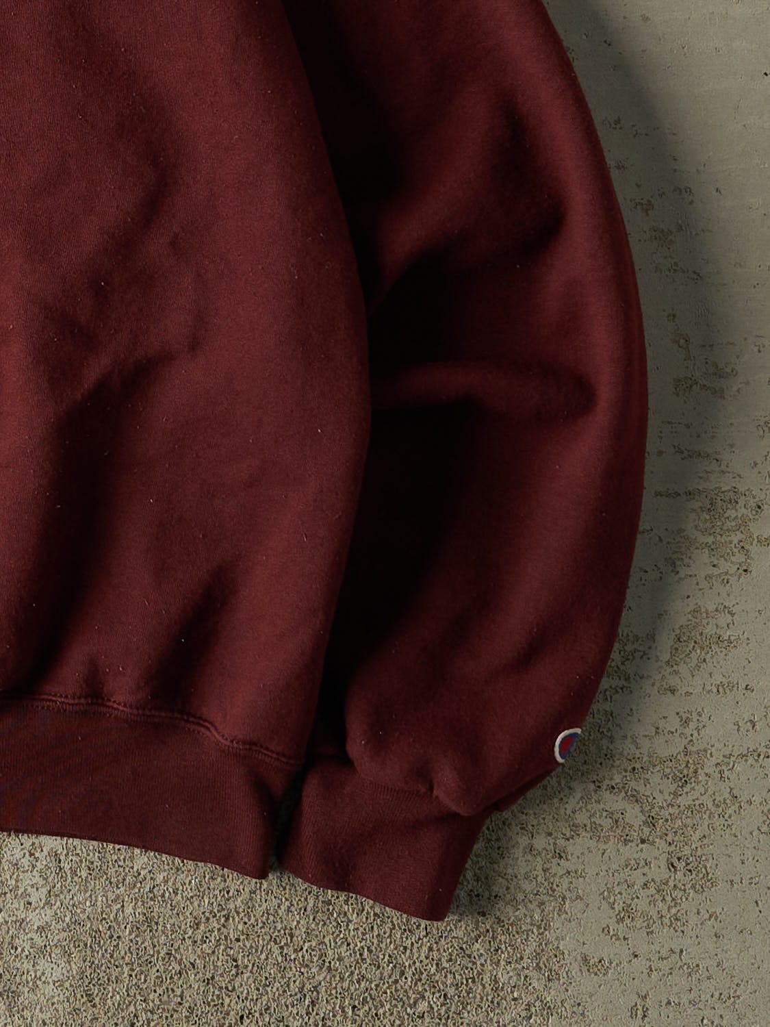 Vintage 90s Burgundy Champion MIT Embroidered Crewneck (L)