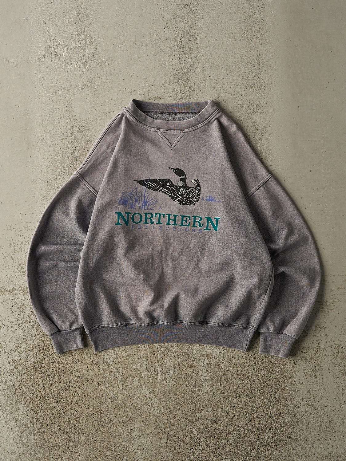 Vintage 90s Charcoal Grey Northern Reflections Crewneck (XS/S)