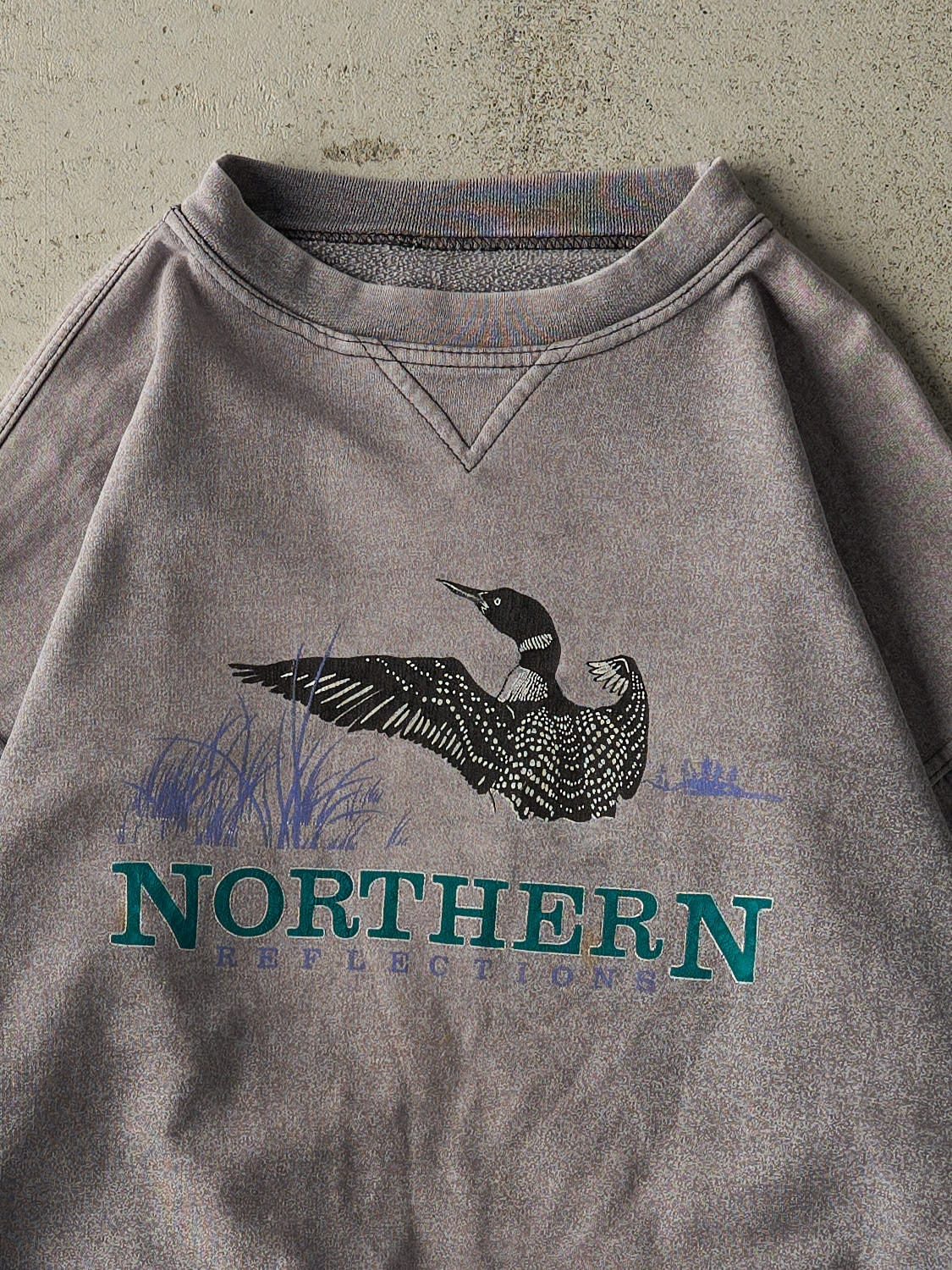 Vintage 90s Charcoal Grey Northern Reflections Crewneck (XS/S)