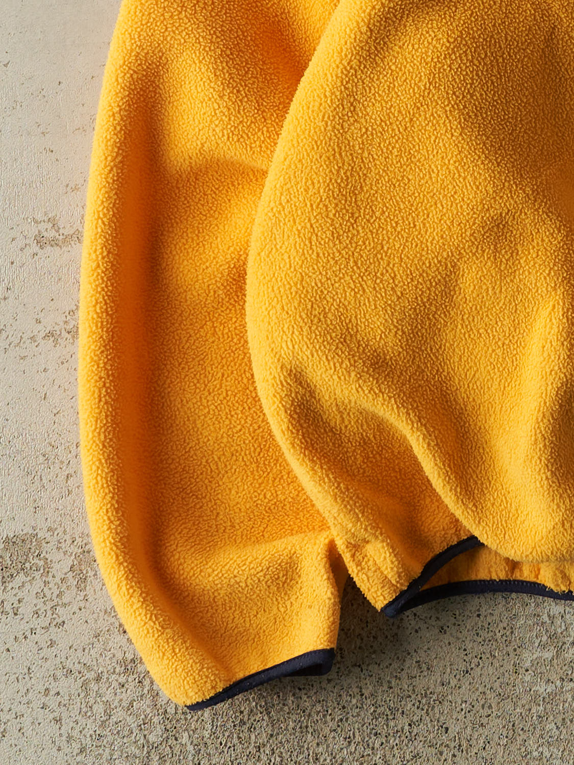 Vintage 90s Yellow LL Bean Zip Up Fleece Jacket (XL)