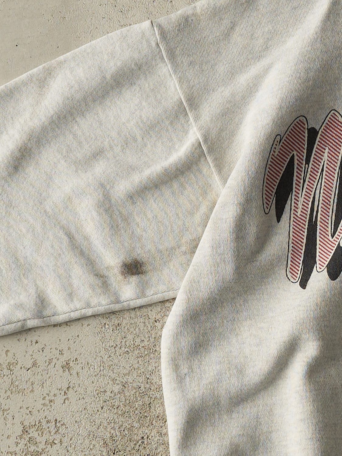 Vintage 80s Heather Grey University of Nebraska Crewneck (XS)