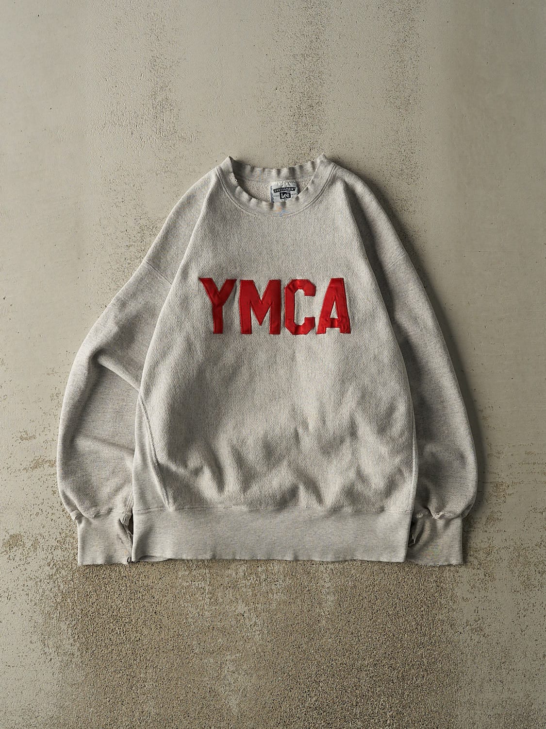 Vintage 90s Grey YMCA Embroidered Crewneck (L)