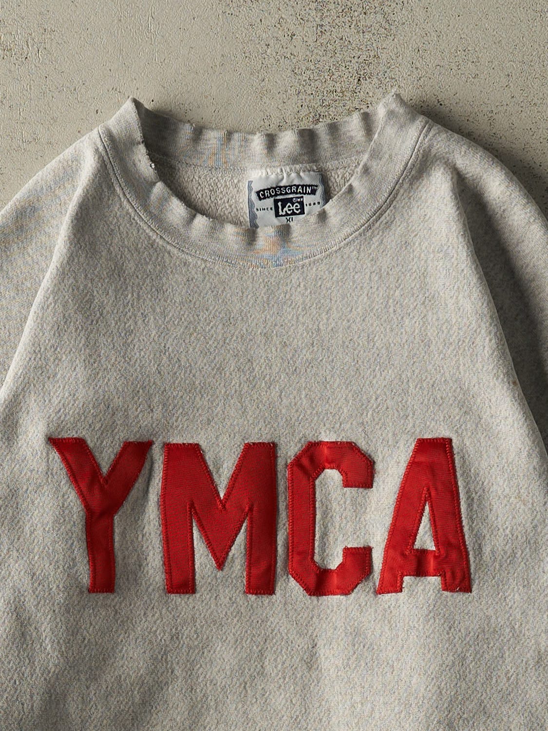 Vintage 90s Grey YMCA Embroidered Crewneck (L)