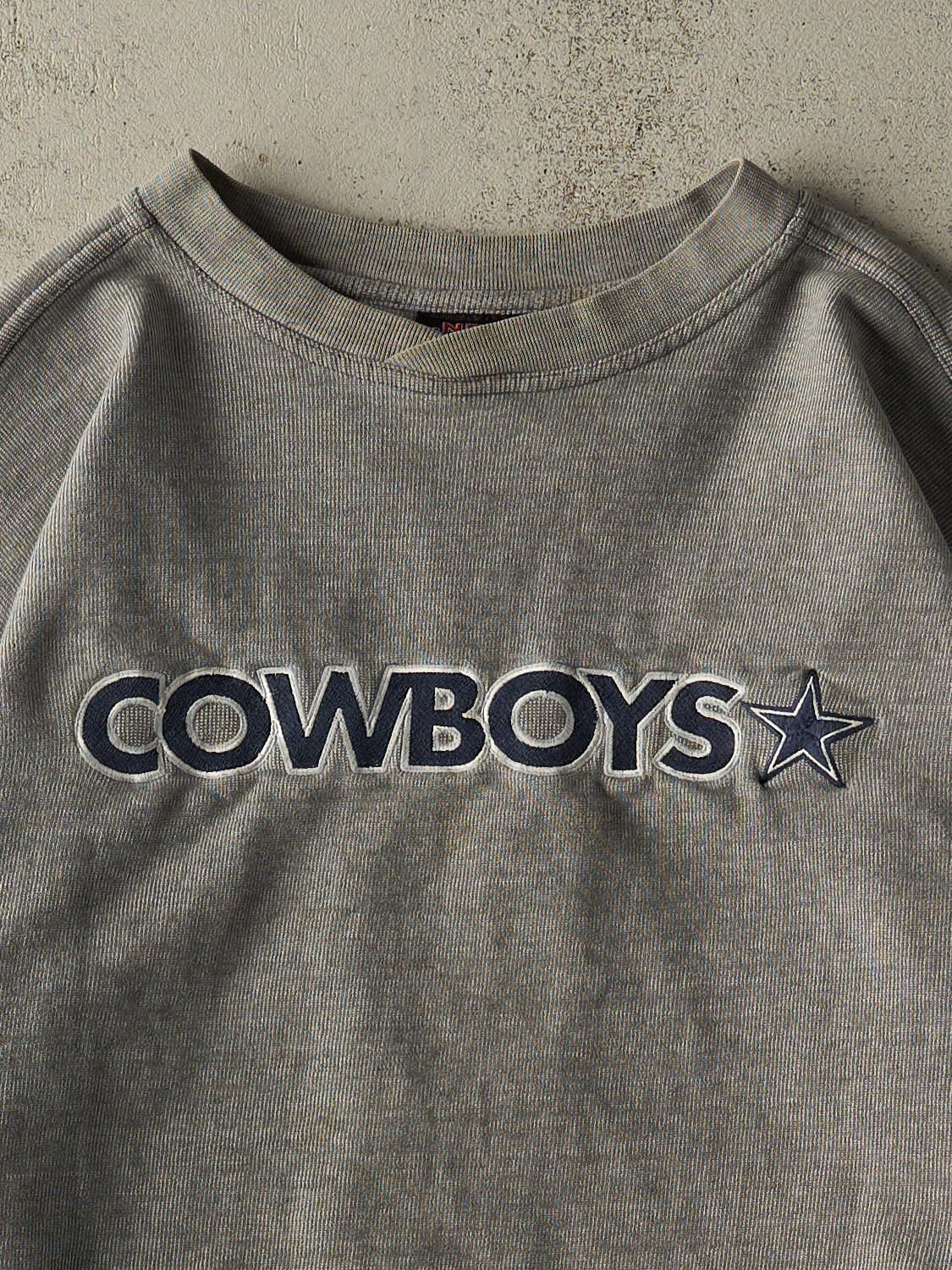 Vintage 97' Charcoal Grey Dallas Cowboys Embroidered Crewneck (XL/XXL)