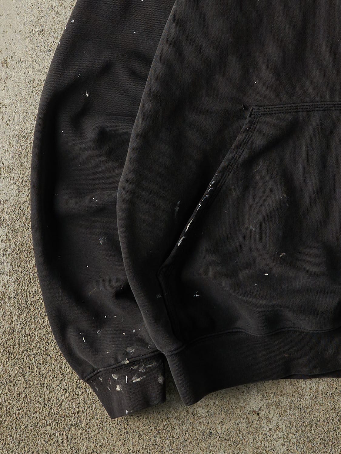 Vintage Y2K Faded Black Carhartt Hoodie (S/M)