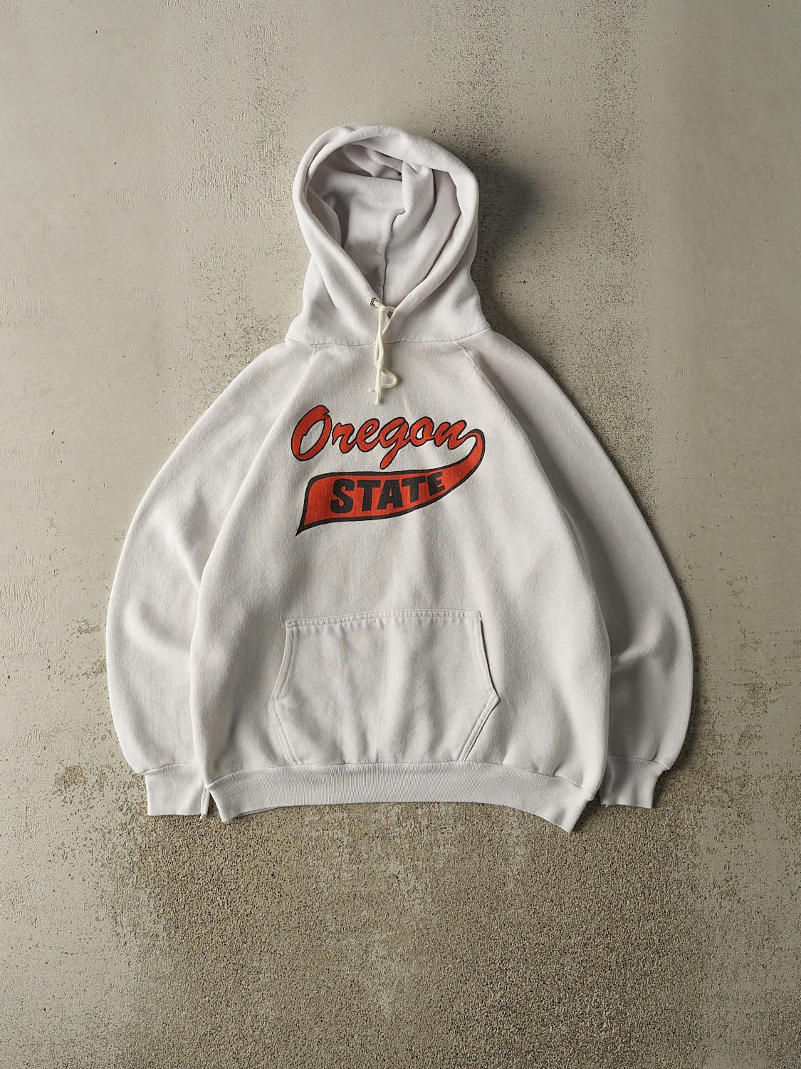 Vintage 80s White Discus Athletic Oregon State University Hoodie (S)