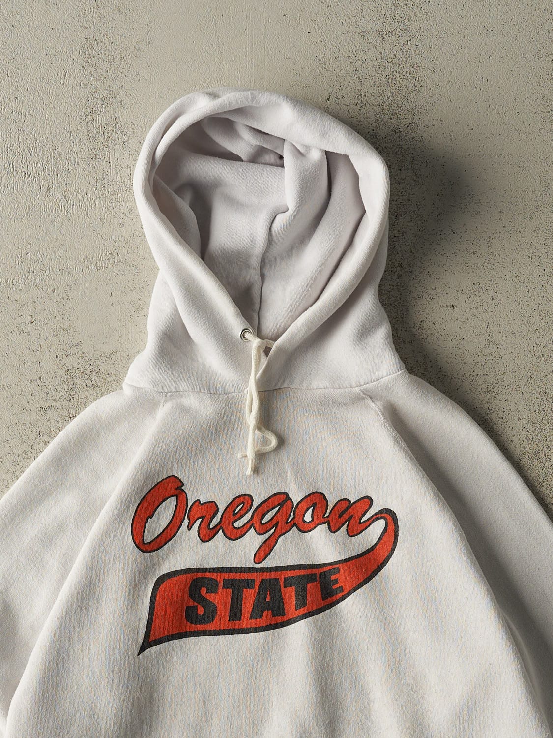 Vintage 80s White Discus Athletic Oregon State University Hoodie (S)