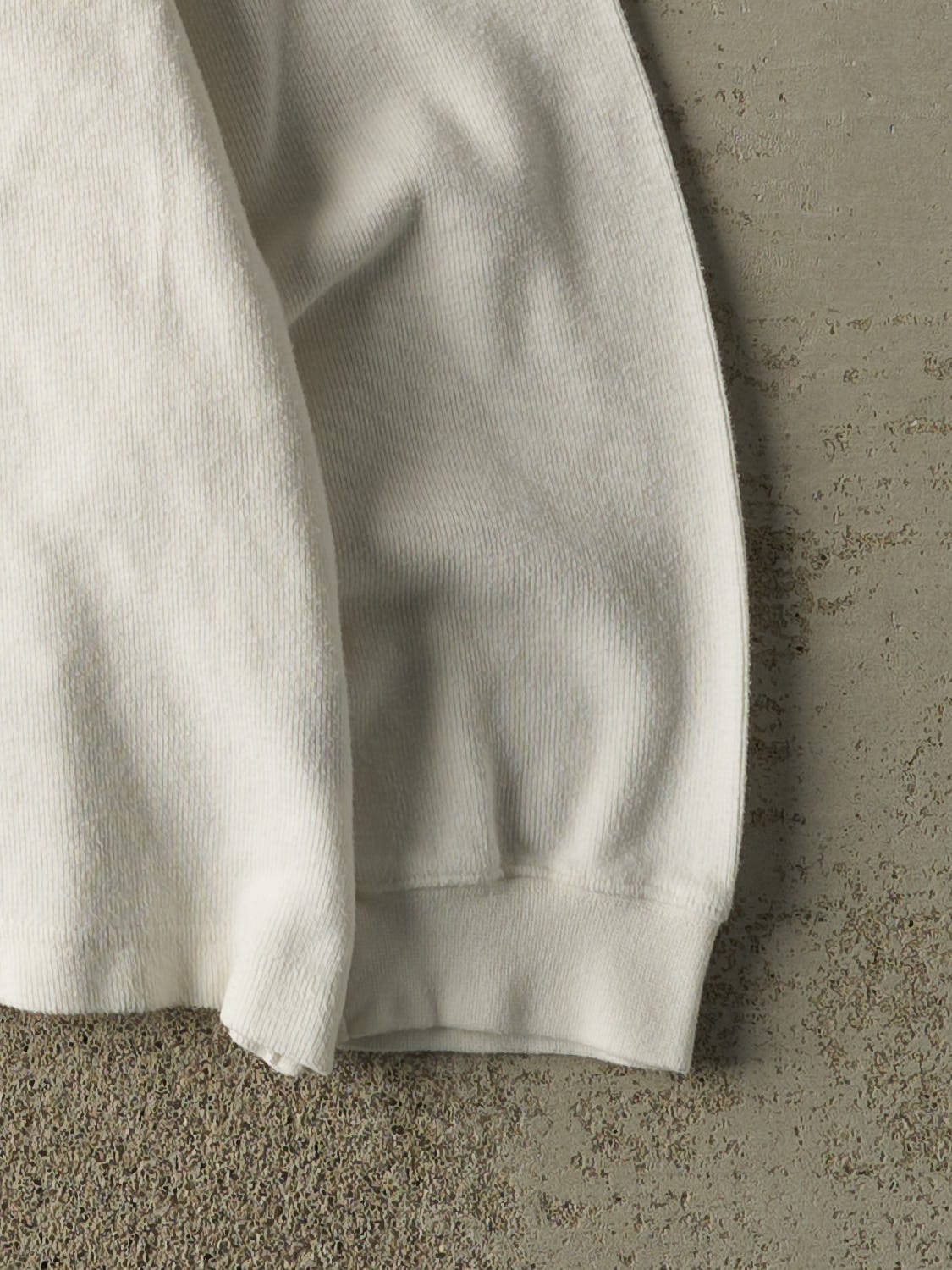 Vintage 90s White Northern Spirit Quarter Button Long Sleeve (M/L)