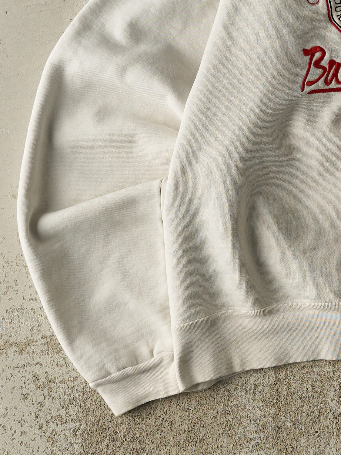 Vintage 80s White Ohio State University Rose Bowl Embroidered Crewneck (XS)