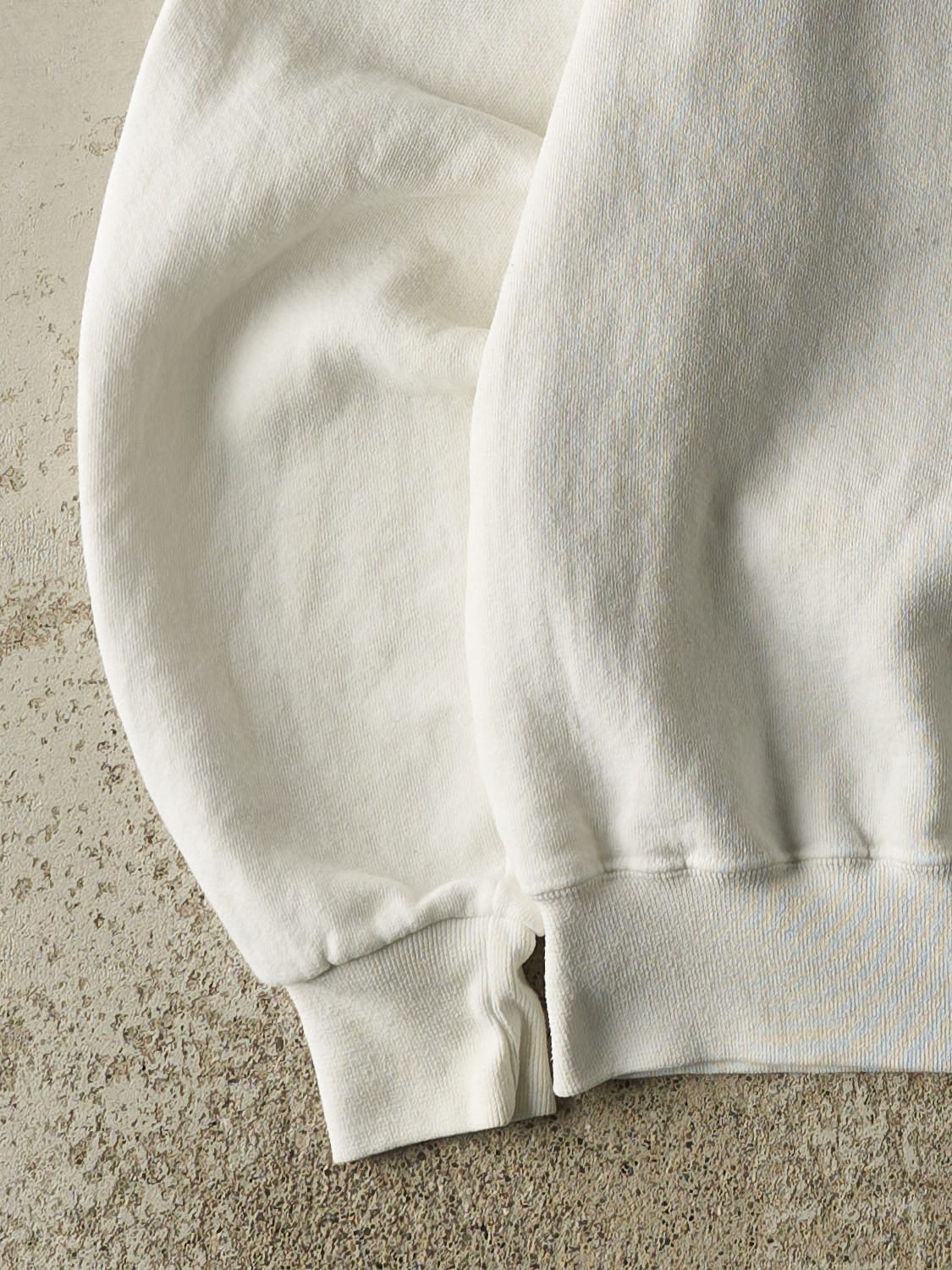 Vintage 90s White Russell Athletic Blank Crewneck (L)
