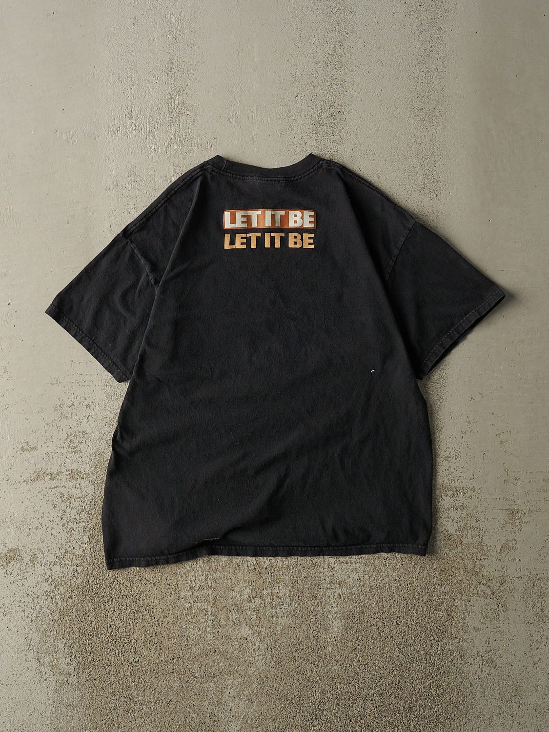 Vintage Y2K Black The Beatles "Let It Be" Tee (L)