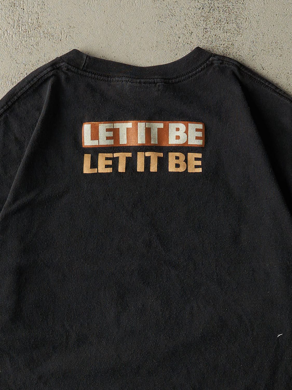 Vintage Y2K Black The Beatles "Let It Be" Tee (L)