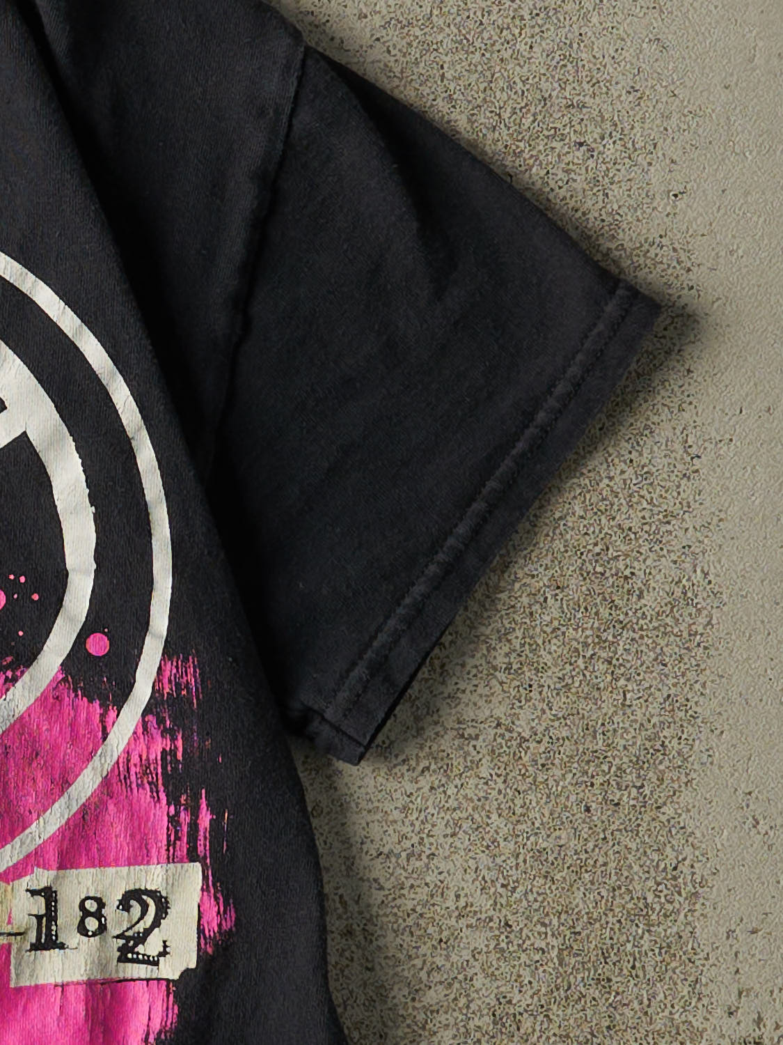 Vintage Y2K Faded Black Blink-182 Baby Tee (XXS/XS)