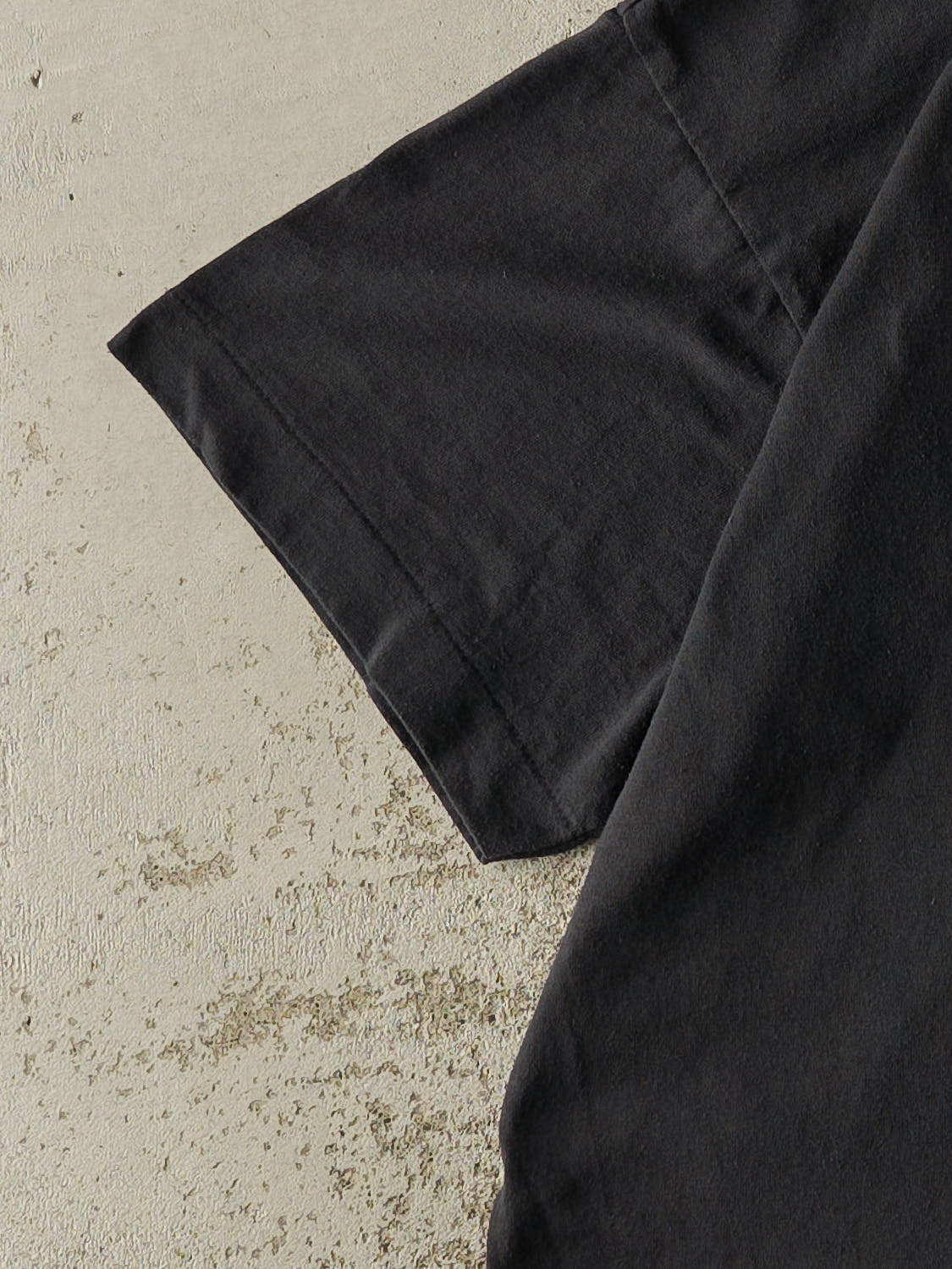 Vintage 80s Faded Black Blank Single Stitch Tee (M/L)