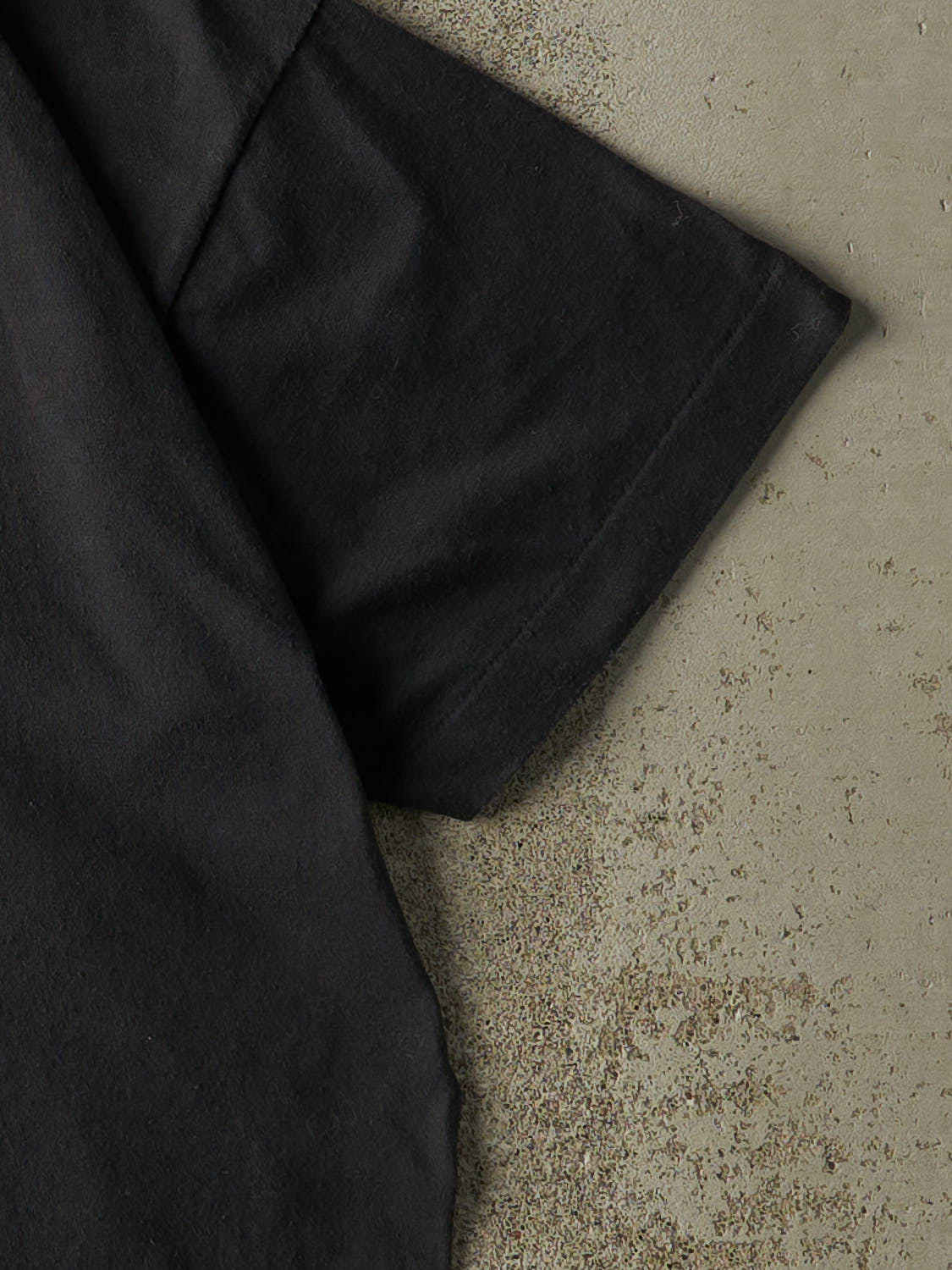 Vintage 80s Faded Black Blank Single Stitch Tee (M/L)