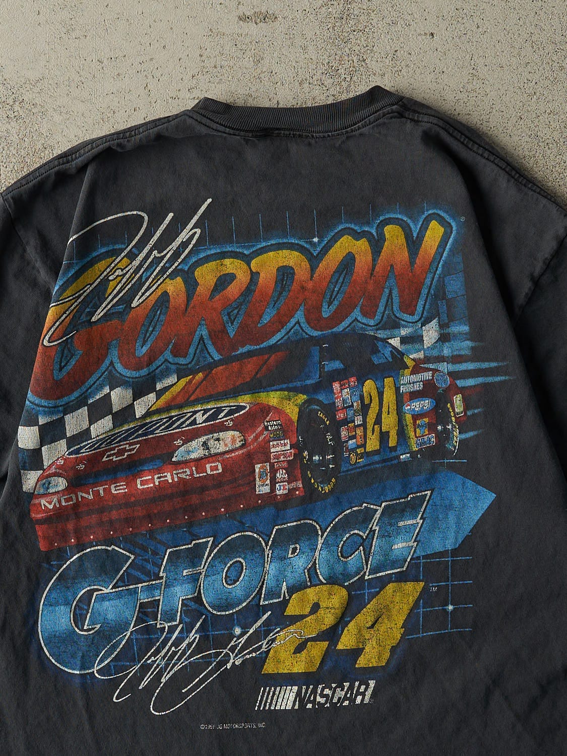 Vintage 98' Faded Black Jeff Gordon Nascar Tee (M/L)