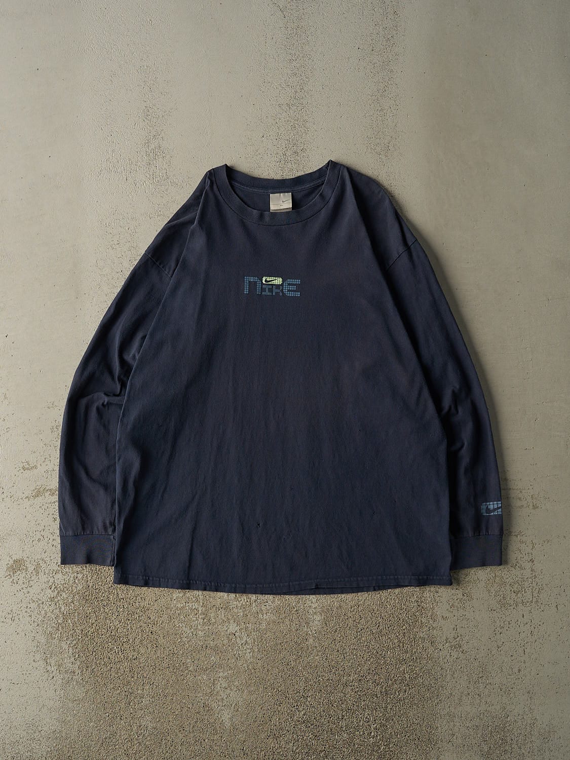 Vintage Y2K Navy Blue Nike Long Sleeve (XL/XXL)