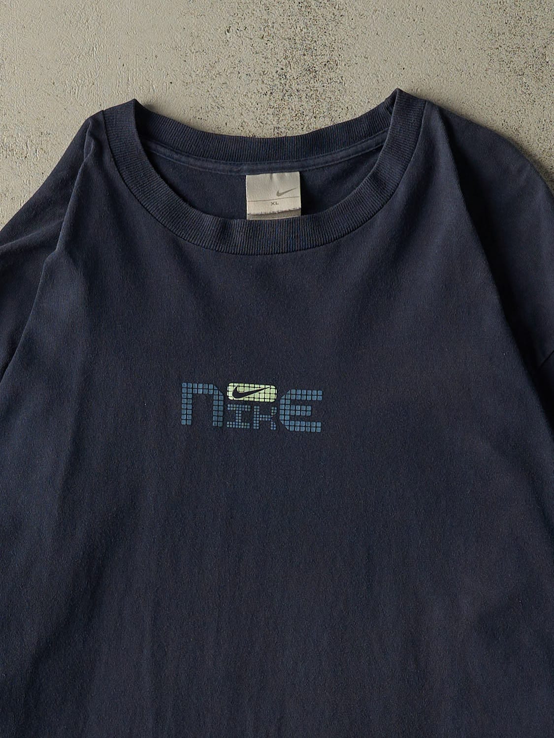 Vintage Y2K Navy Blue Nike Long Sleeve (XL/XXL)