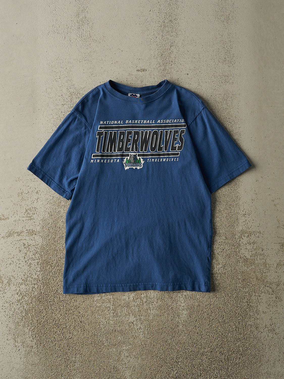 Vintage Y2K Blue Minnesota Timberwolves Tee (XS/S)