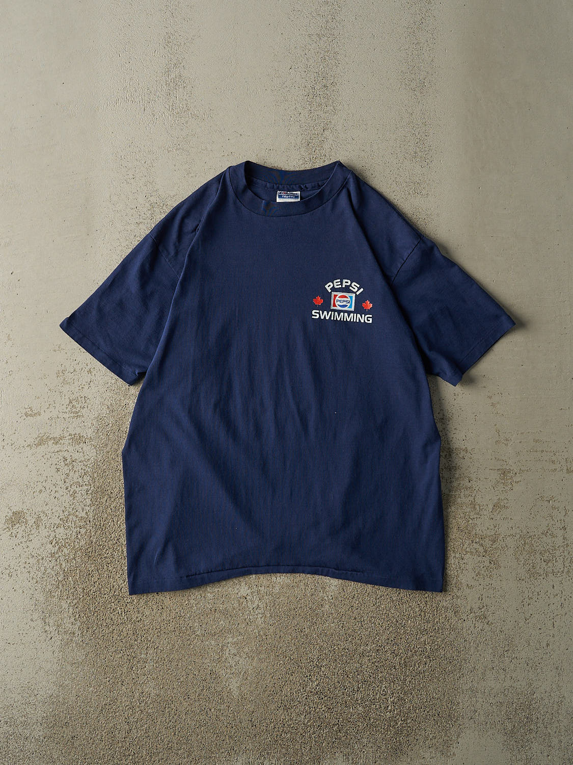 Vintage 91' Navy Blue Pepsi Swimming Single Stitch Tee (L/XL)