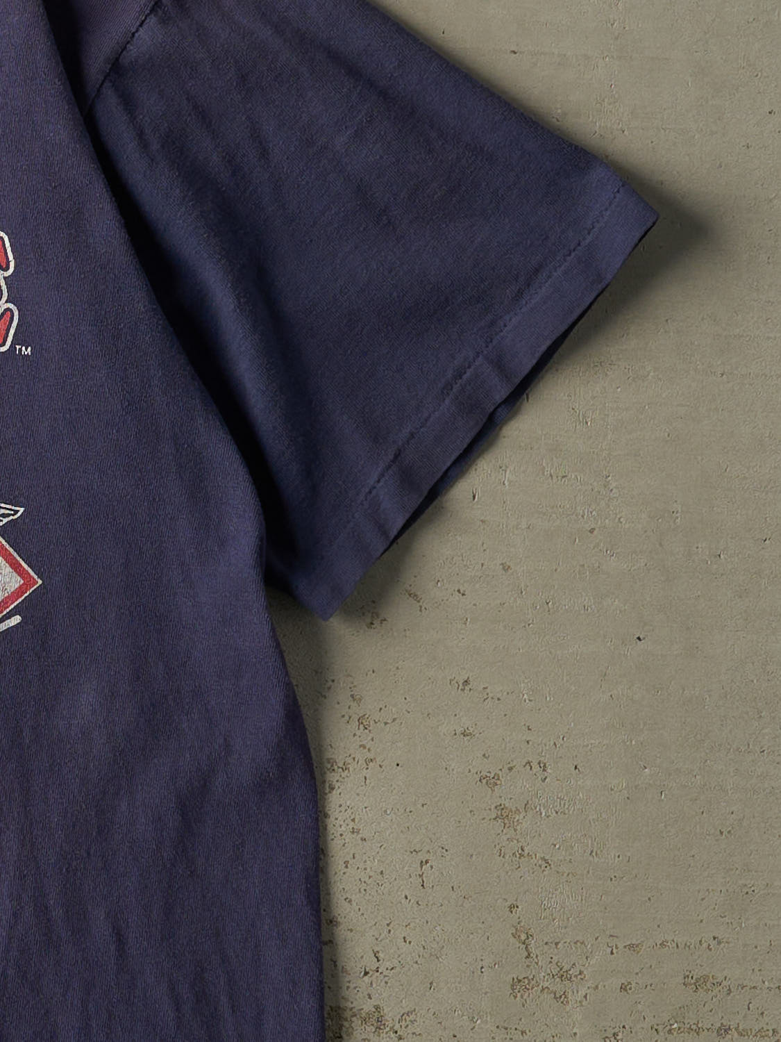 Vintage 96' Sun Faded Navy Atlanta Braves NL Champions Tee (L)
