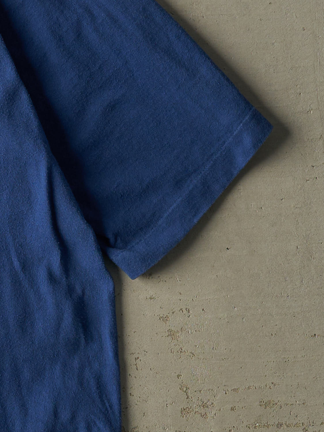 Vintage 80s Blue Blank Pocket Single Stitch Tee (XL)