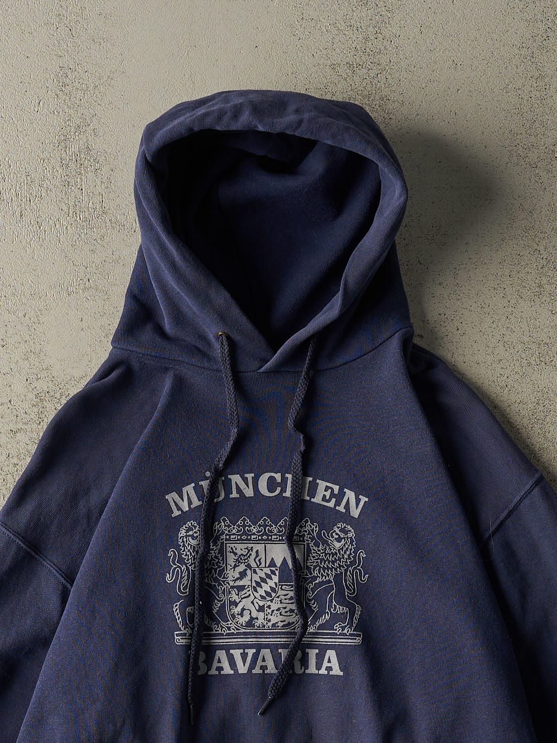 Vintage Y2K Navy Blue München Bavaria Hoodie (S/M)