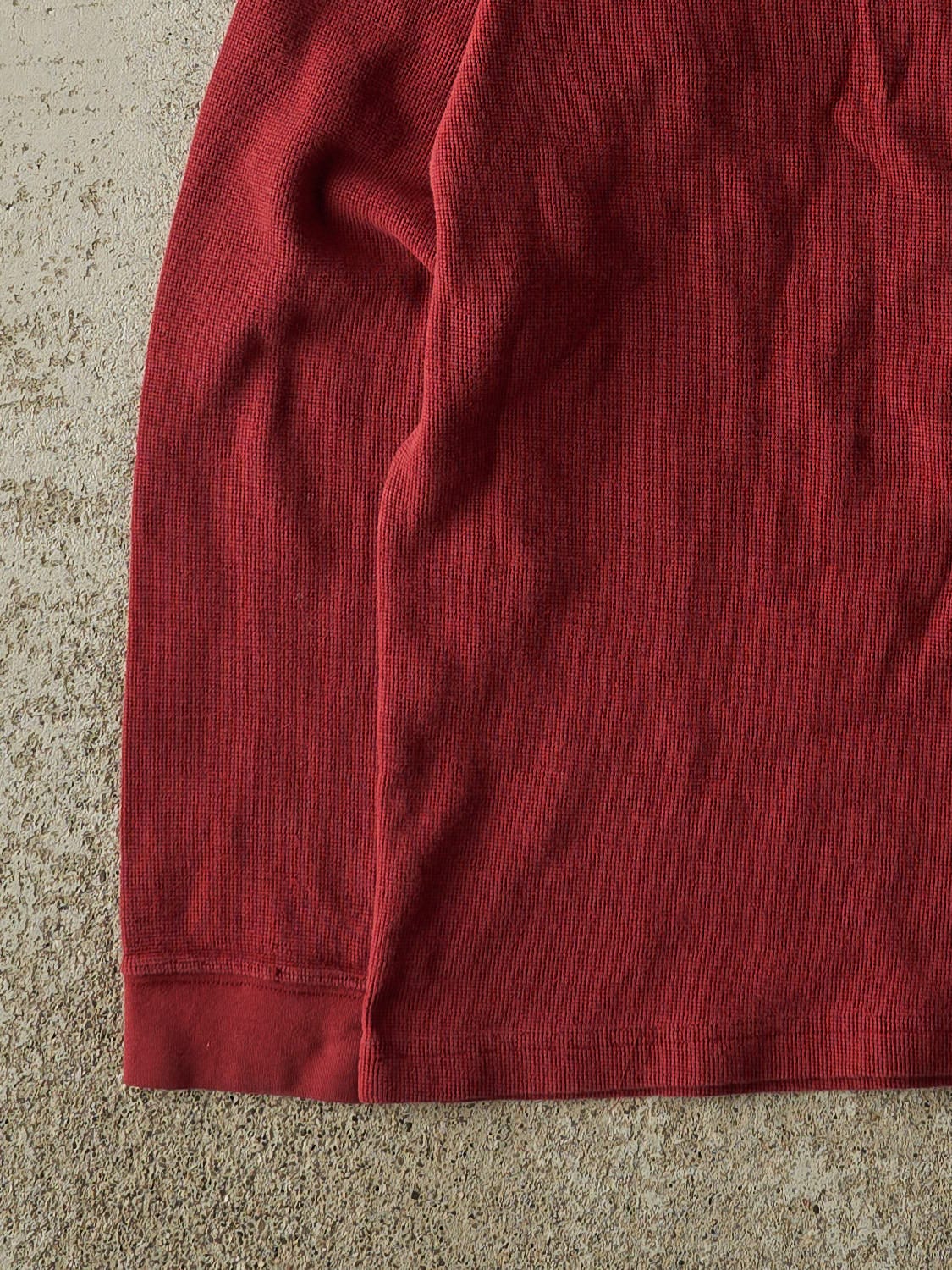 Vintage 90s Burgundy Carhartt Thermal Long Sleeve (L)