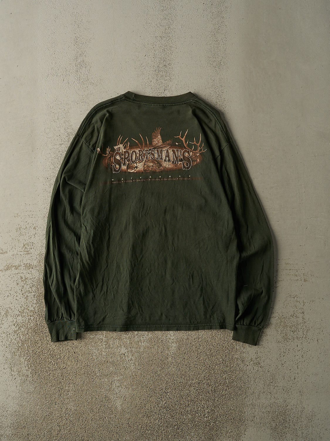Vintage Y2K Green Sportsman's Long Sleeve (M/L)
