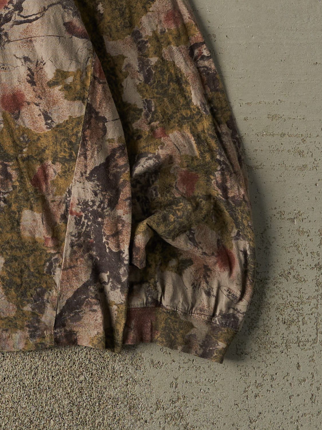 Vintage 90s Camo Mock Neck Long Sleeve (L)