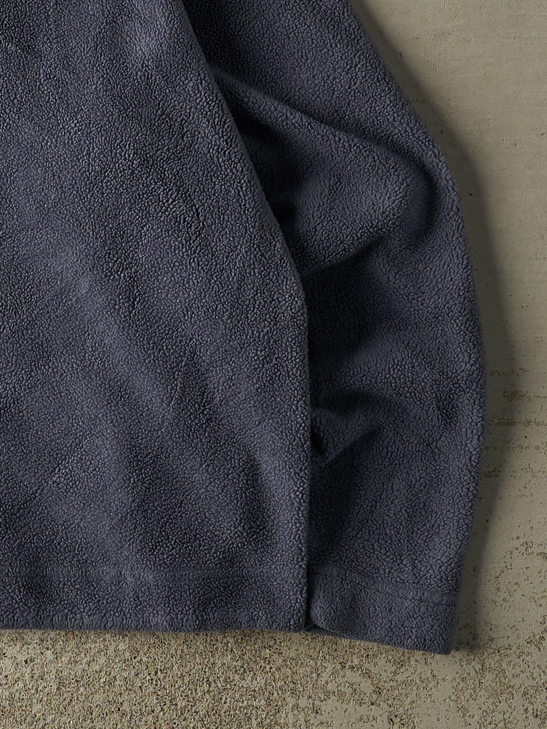Vintage 90s Charcoal Grey Adidas Long Sleeve Fleece (M)