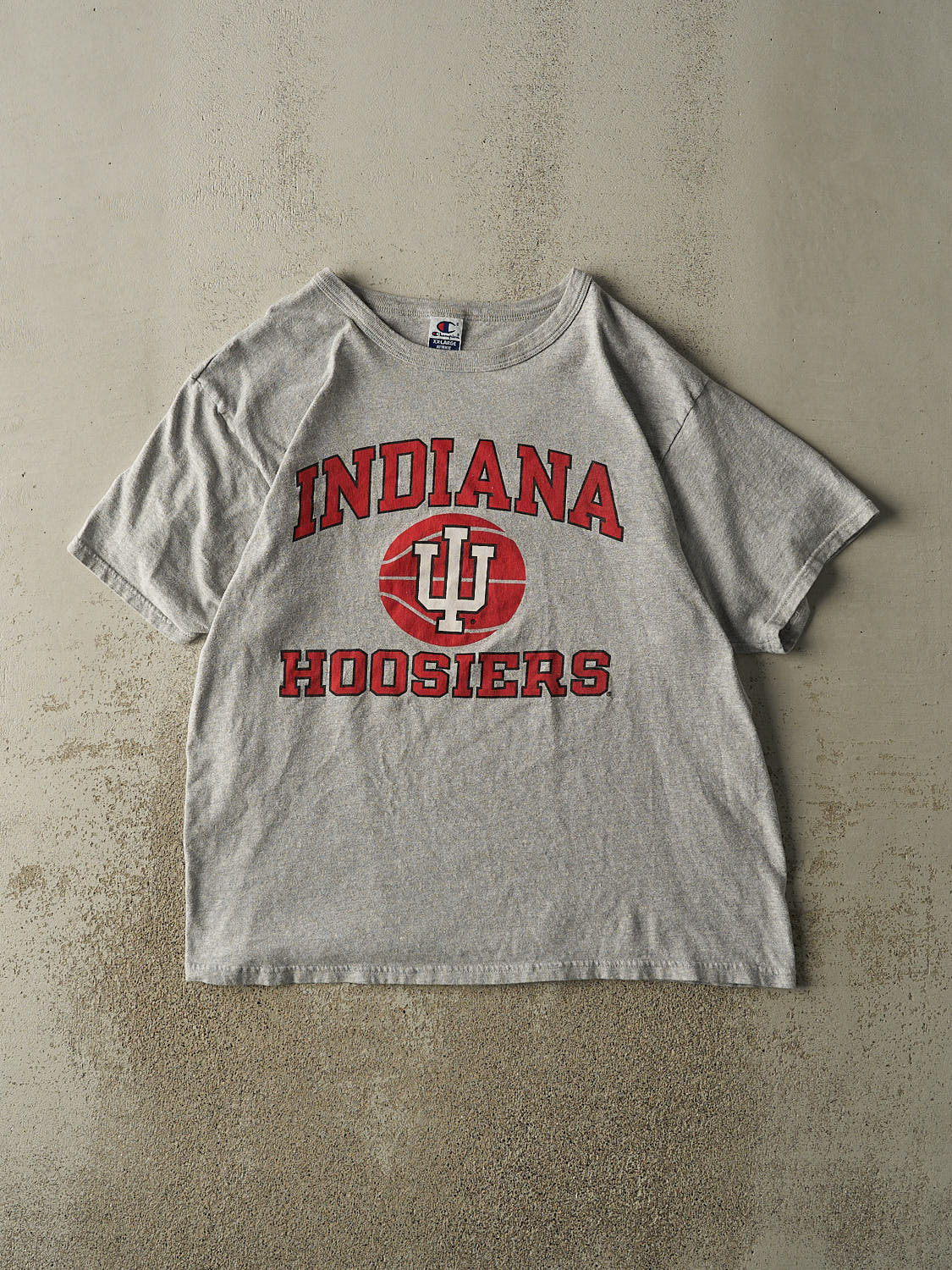 Vintage 90s Grey Indiana University Hoosiers Tee (XL/XXL)