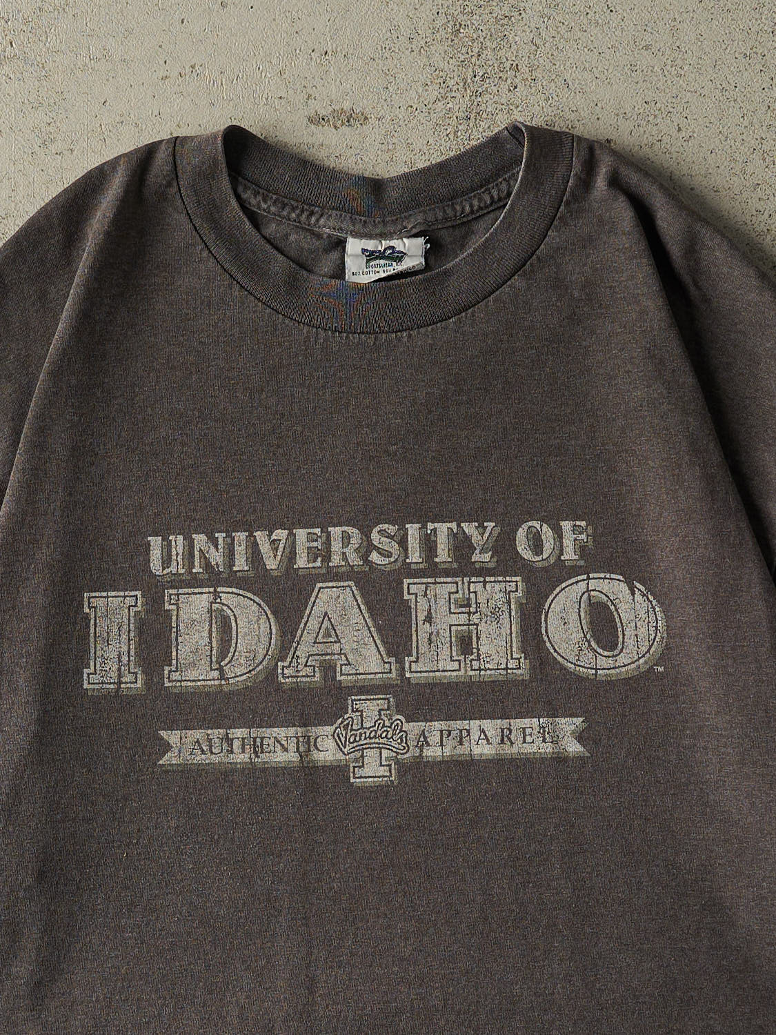 Vintage 90s Charcoal Grey University of Idaho Tee (XL)
