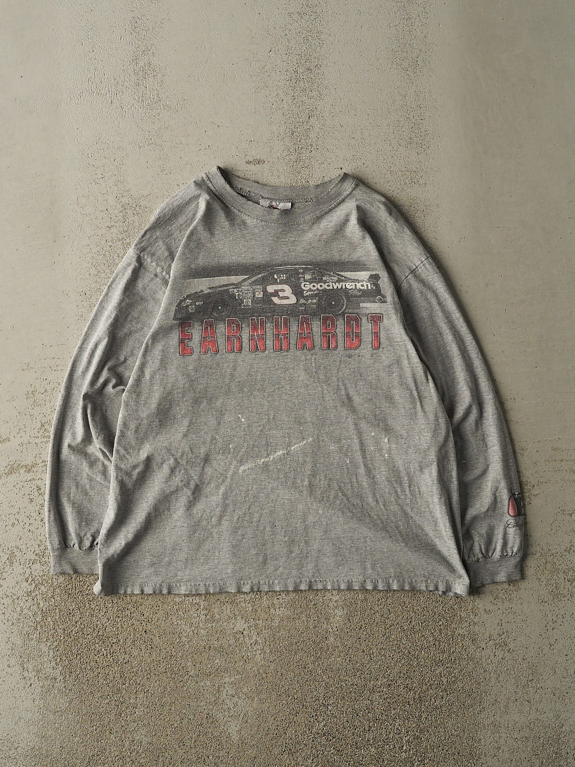 Vintage 90s Grey Dale Earnhardt Nascar Long Sleeve (M/L)