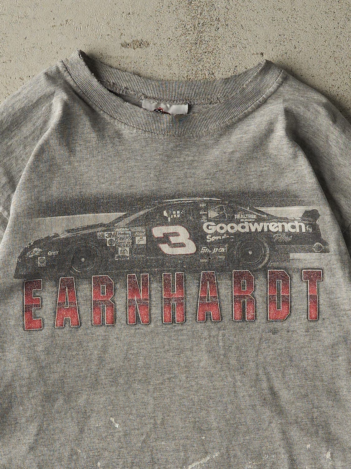Vintage 90s Grey Dale Earnhardt Nascar Long Sleeve (M/L)