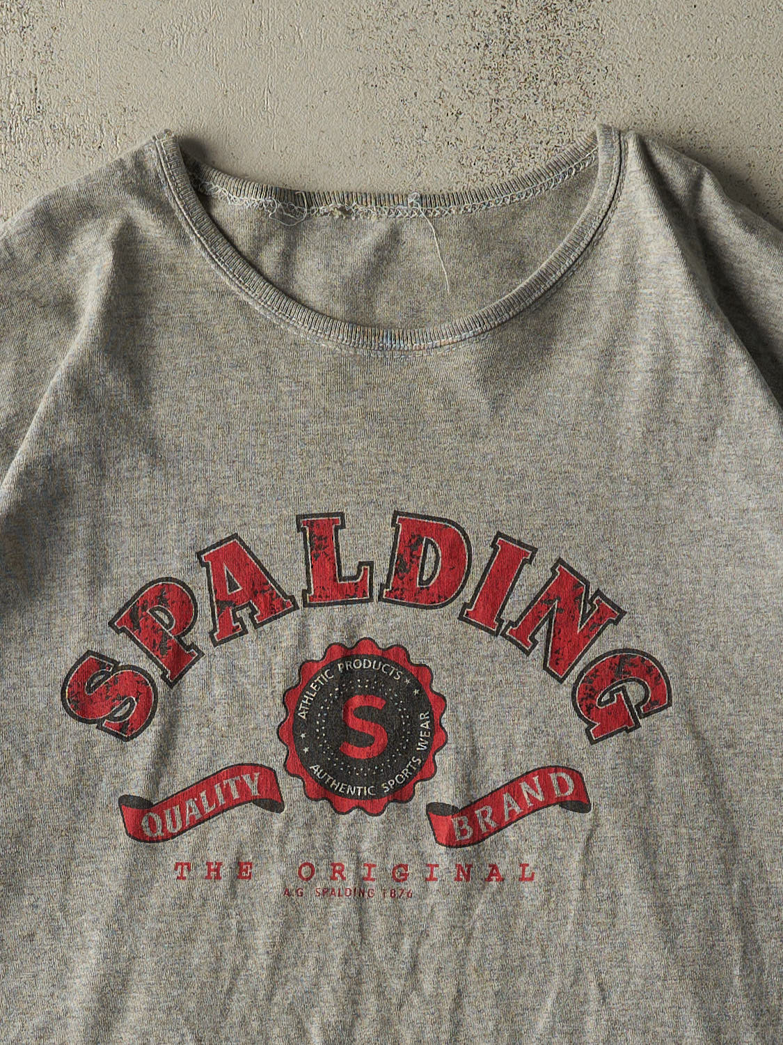 Vintage Y2K Grey Spalding Tee (XL)