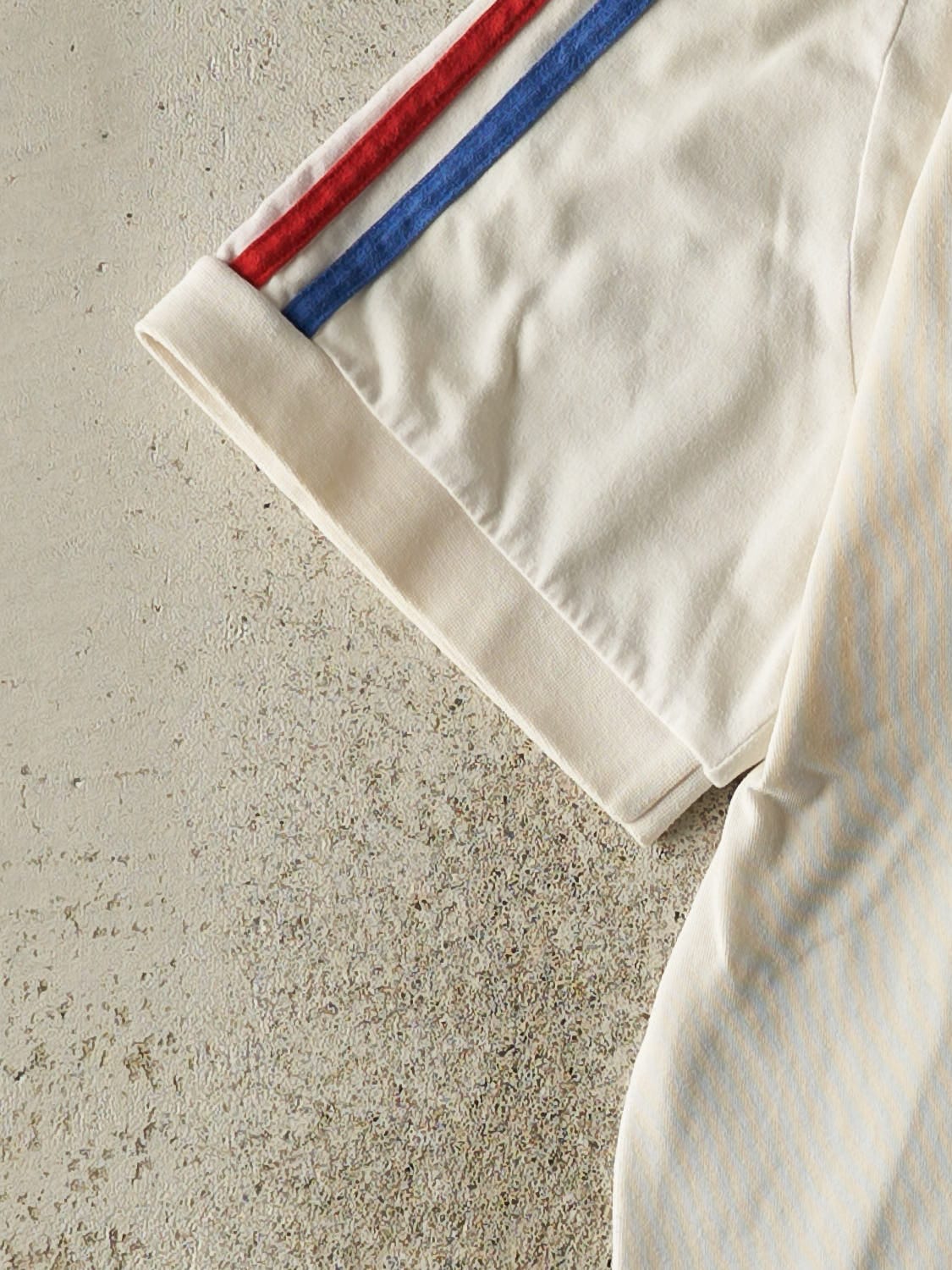 Vintage 90s White Adidas Collared Jersey Tee (S/M)